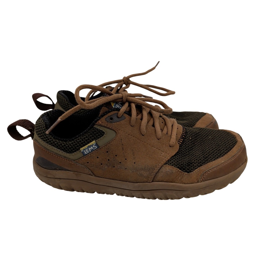 Lems Primal Zen Brown Suede Mesh Minimalist Barefoot Sneakers Mens 10 Women 11.5
